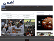 Tablet Screenshot of debeisbol.com